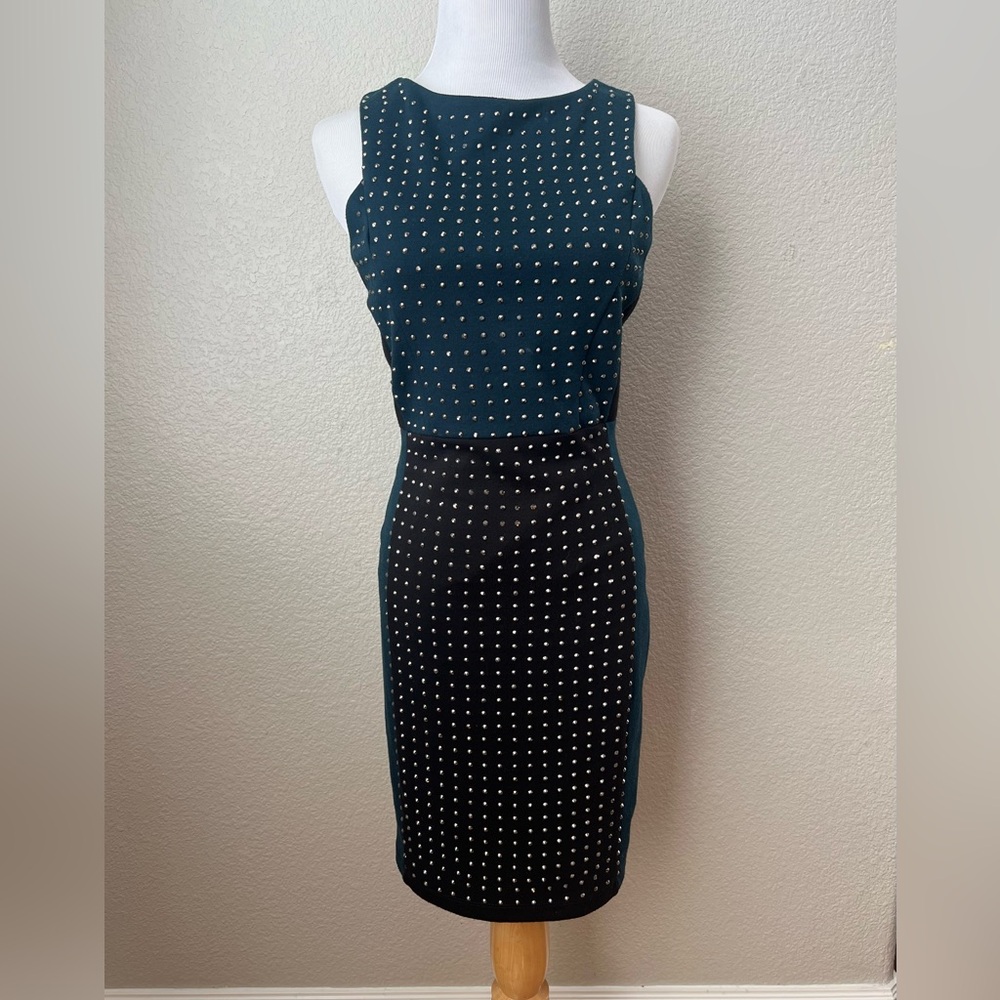 Nikibiki Colorblock Rhinestone Dress, S